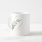 冬休みイニシャルマグ コーヒーマグカップ (正面左)