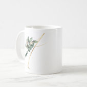 冬休みイニシャルマグ コーヒーマグカップ (正面左)