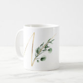 冬休みイニシャルマグ コーヒーマグカップ (正面左)