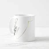 冬休みイニシャルマグ コーヒーマグカップ (正面左)