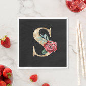 冬休みイニシャルレターS スタンダードランチョンナプキン (インサイチュ)