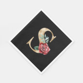 冬休みイニシャルレターS スタンダードランチョンナプキン (角)