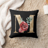 冬休みイニシャル文字M クッション (ブランケット)