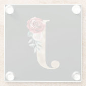 冬休みイニシャルJ ガラスコースター (裏面)