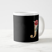 冬休みイニシャルJ ジャンボコーヒーマグカップ (正面右)