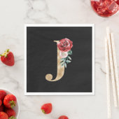 冬休みイニシャルJ スタンダードランチョンナプキン (インサイチュ)