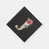 冬休みイニシャルJ スタンダードランチョンナプキン (角)