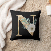 冬休みイニシャルN クッション (ブランケット)