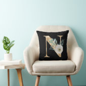 冬休みイニシャルN クッション (椅子)