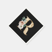 冬休みイニシャルR スタンダードカクテルナプキン (角)