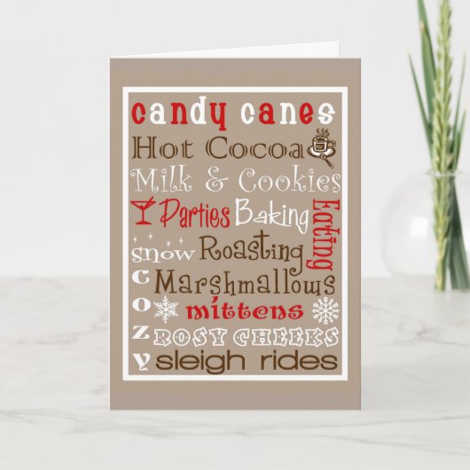 冬休みカード シーズンカード (正面)