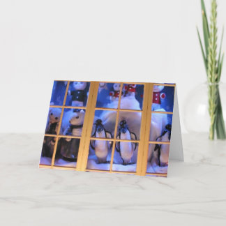 冬休みカード: "窓魔法"の シーズンカード