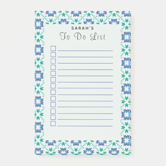 冬休みキルトショッピングリスト後備注意 ポストイット (正面)