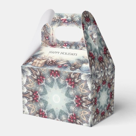 冬休みギフトボックス フェイバーボックス (正面サイド)