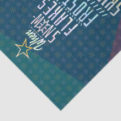 冬休みクリスマスツリースノーフレークポエム 薄葉紙 (詳細)