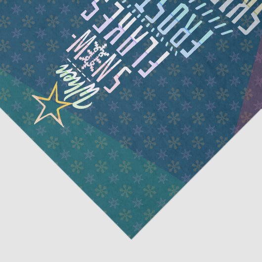 冬休みクリスマスツリースノーフレークポエム 薄葉紙 (詳細)