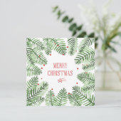 冬休みフレームが付いているクリスマスの挨拶状 セーブザデート (スタンド正面)