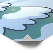 冬休み小さな子供たちが居心地の良いコートを着て ポスター (角)