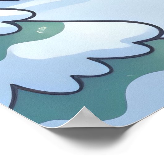 冬休み小さな子供たちが居心地の良いコートを着て ポスター (角)