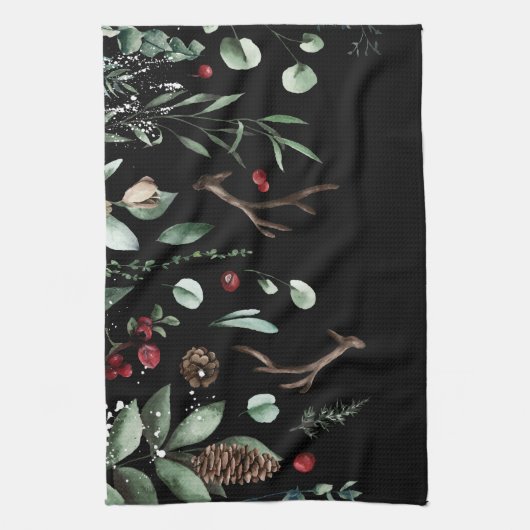 冬休み キッチンタオル (縦)