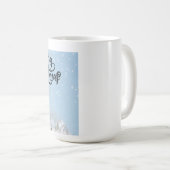 冬伝統的素朴の聖降誕祭 コーヒーマグカップ (正面右)