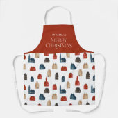 冬伝統的素朴10月クリスマスプレゼント4月 エプロン (正面)