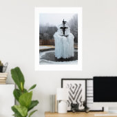 冬凍っていの泉 ポスター (ホームオフィス)