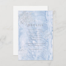 冬凍ってい銀の雪片詳細カード