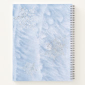 冬凍ってい銀の雪結婚片 ノートブック (裏面)