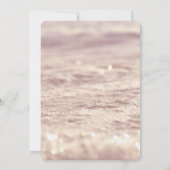 冬凍ってい銀スノーフレーク女の子ベビーシャワー 招待状 (裏面)