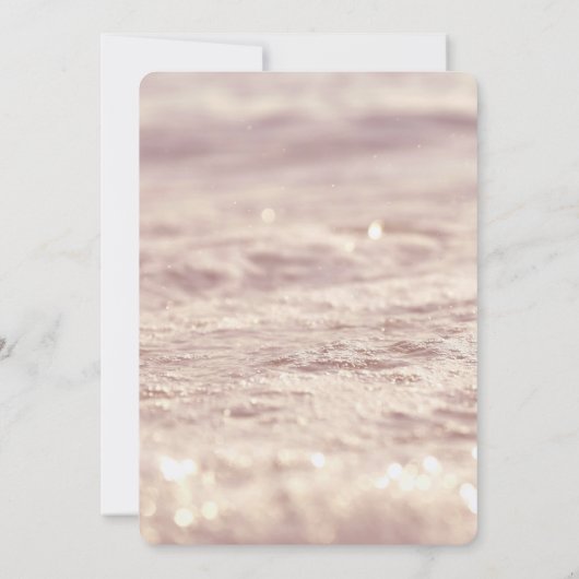 冬凍ってい銀スノーフレーク女の子ベビーシャワー 招待状 (裏面)