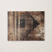 冬初期の雪カントリールーラルオールドバーン ジグソーパズル (横)