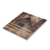 冬初期の雪カントリールーラルオールドバーン タイル (側面)