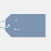 冬初期の雪カントリー素朴オープンハウス ギフトタグ (裏面横)