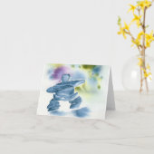 「冬友人」のメッセージカード カード (黄色い花)