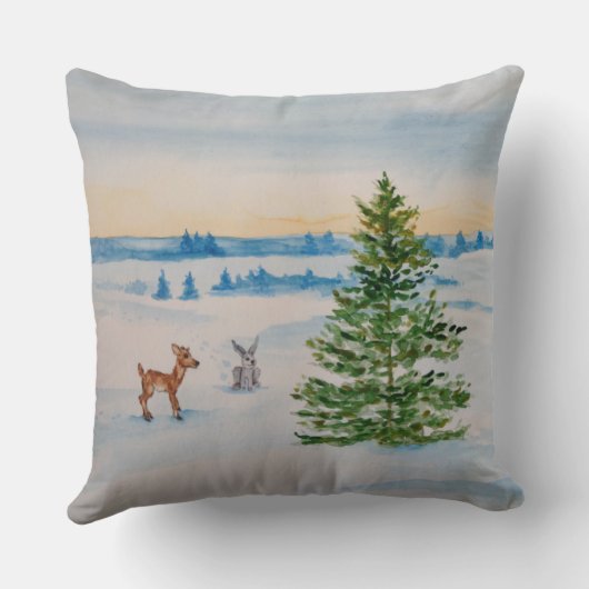 冬場の枕 クッション (裏面)