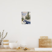 冬場プリント ポスター (キッチン)