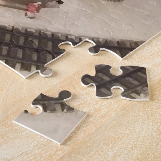 冬場面ジグソーパズル ジグソーパズル (側面)