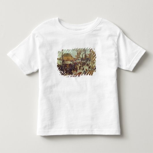 冬場面、16世紀 トドラーTシャツ (正面)