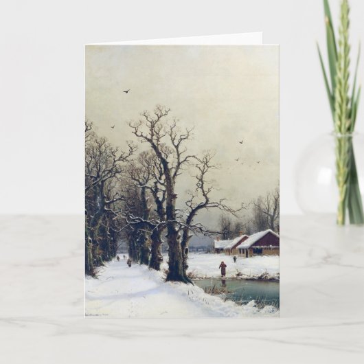 冬場面、19世紀 シーズンカード (正面)