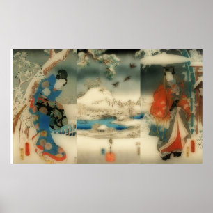 冬場 – ヴィンテージ日本の芸術作品 ポスター