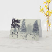 冬墓地 カード (黄色い花)