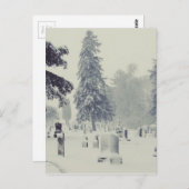 冬墓地 ポストカード (正面/裏面)