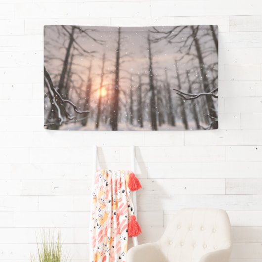 冬夜の夢の旗 横断幕 (インサイチュ)