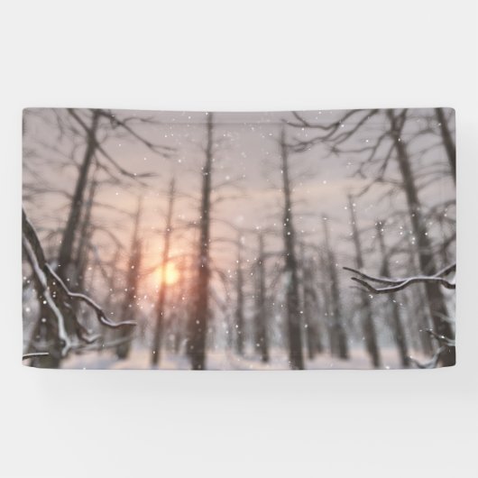 冬夜の夢の旗 横断幕 (横)