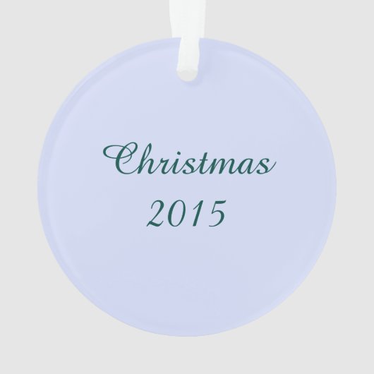 冬夜アルパカのクリスマスのオーナメント オーナメント (裏面)