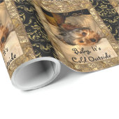 冬夜ヨークシャーテリアはカスタマイズ ラッピングペーパー (ロールコーナー)