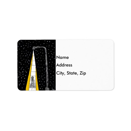 冬夜散歩 ラベル (正面)