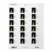 冬夜散歩 ラベル (フルシート)