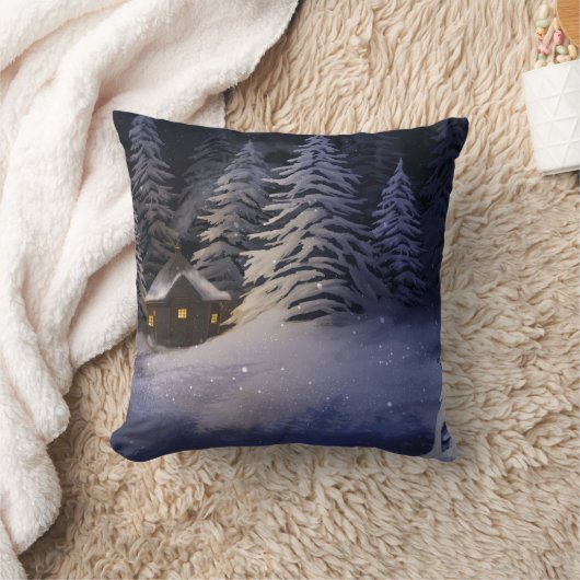 冬夜 クッション (ブランケット)